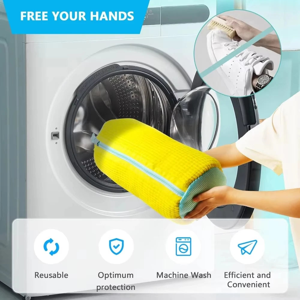 Shoe Washing Bag for Washing Machine - Durable Mesh Protector for Sneakers, Casual Shoes & All Footwear